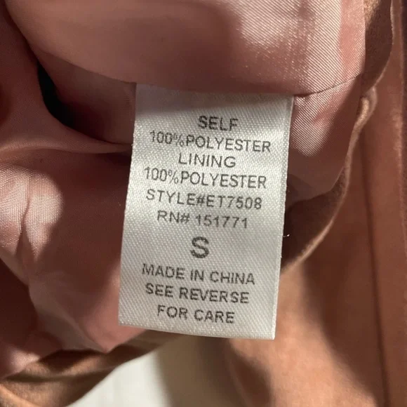 Le Lis Moto Jacket Womens Full Zip Suede Outerwear Size Small - Picture 11 of 11